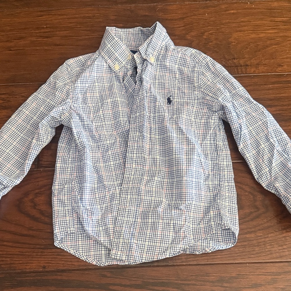 Ralph Lauren Blue Label Kids Plaid Button-Down Shirt